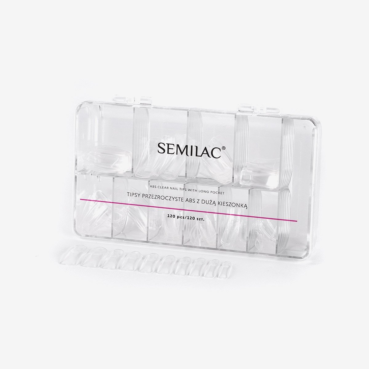 Semilac Clear Tips 120 stk