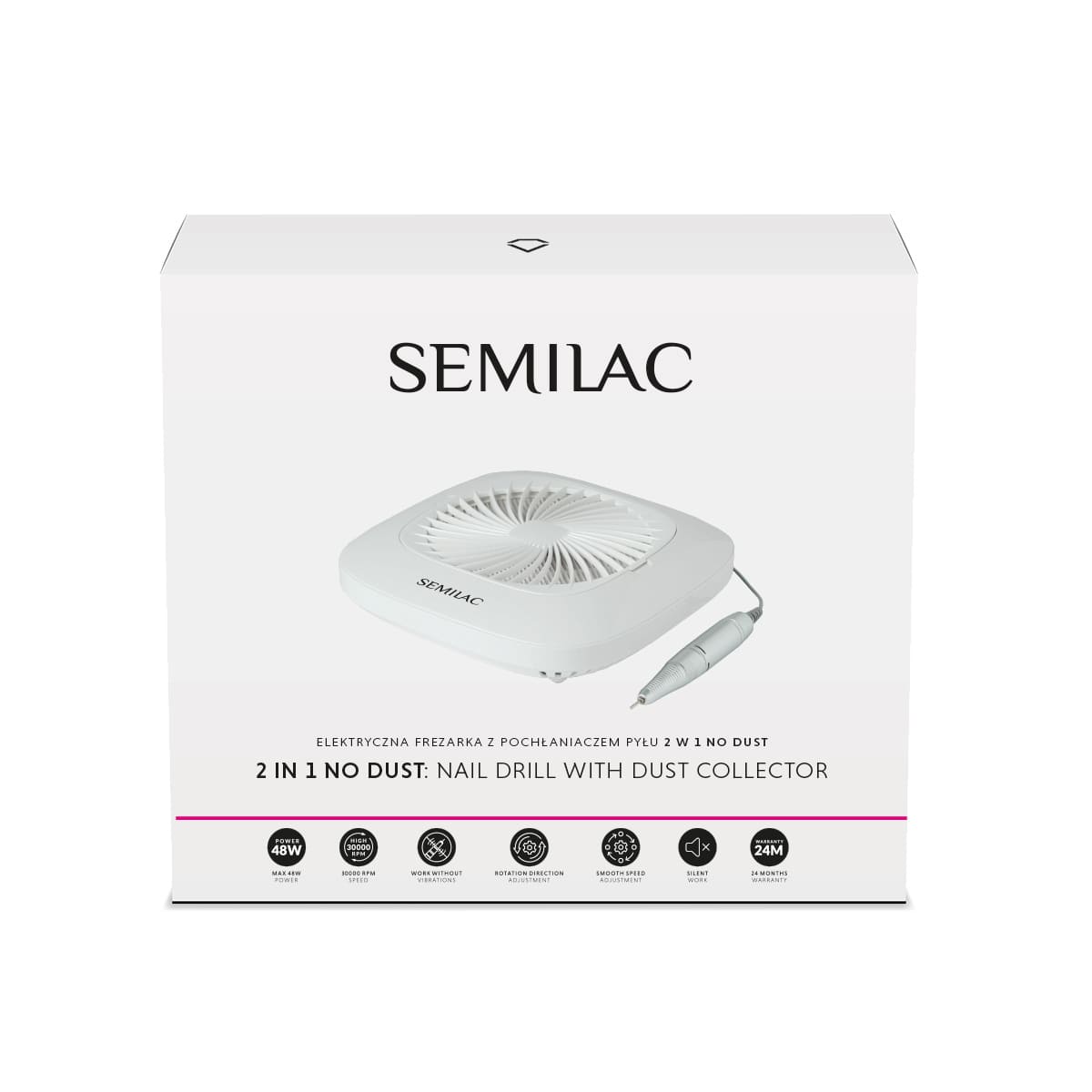 Semilac Nail Drill 2in1 with Dust Collector 48W