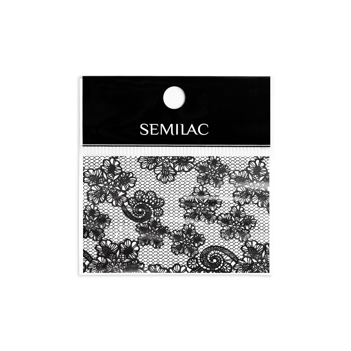 Semilac Transfer Foil 24 Black Lace