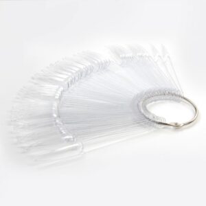 Fargekart negler transparent stiletto (50 stk)