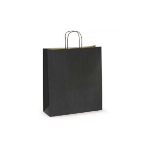 Papirpose svart 19 x 8 x 21 cm