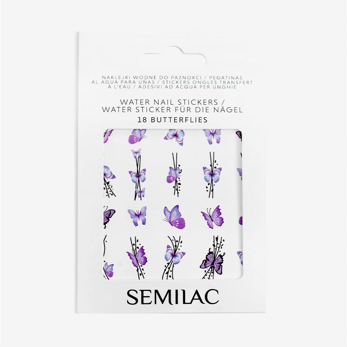 Semilac Water Nail Stickers 18 Butterflies