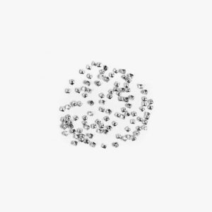 Nail Decoration 763 Silver Small Squares (100 stk)