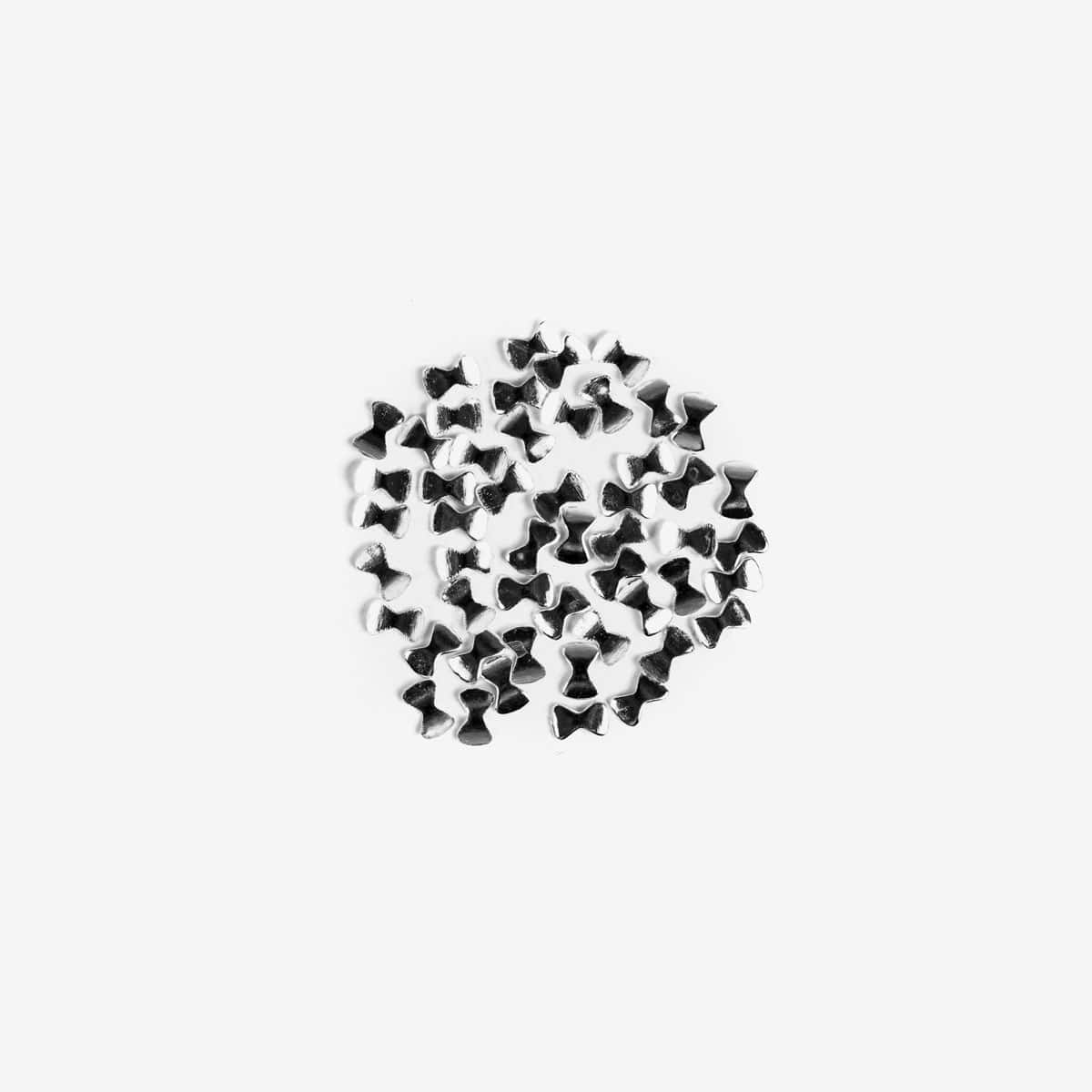 Semilac Nail Decoration 771 Silver Bow (50 stk)