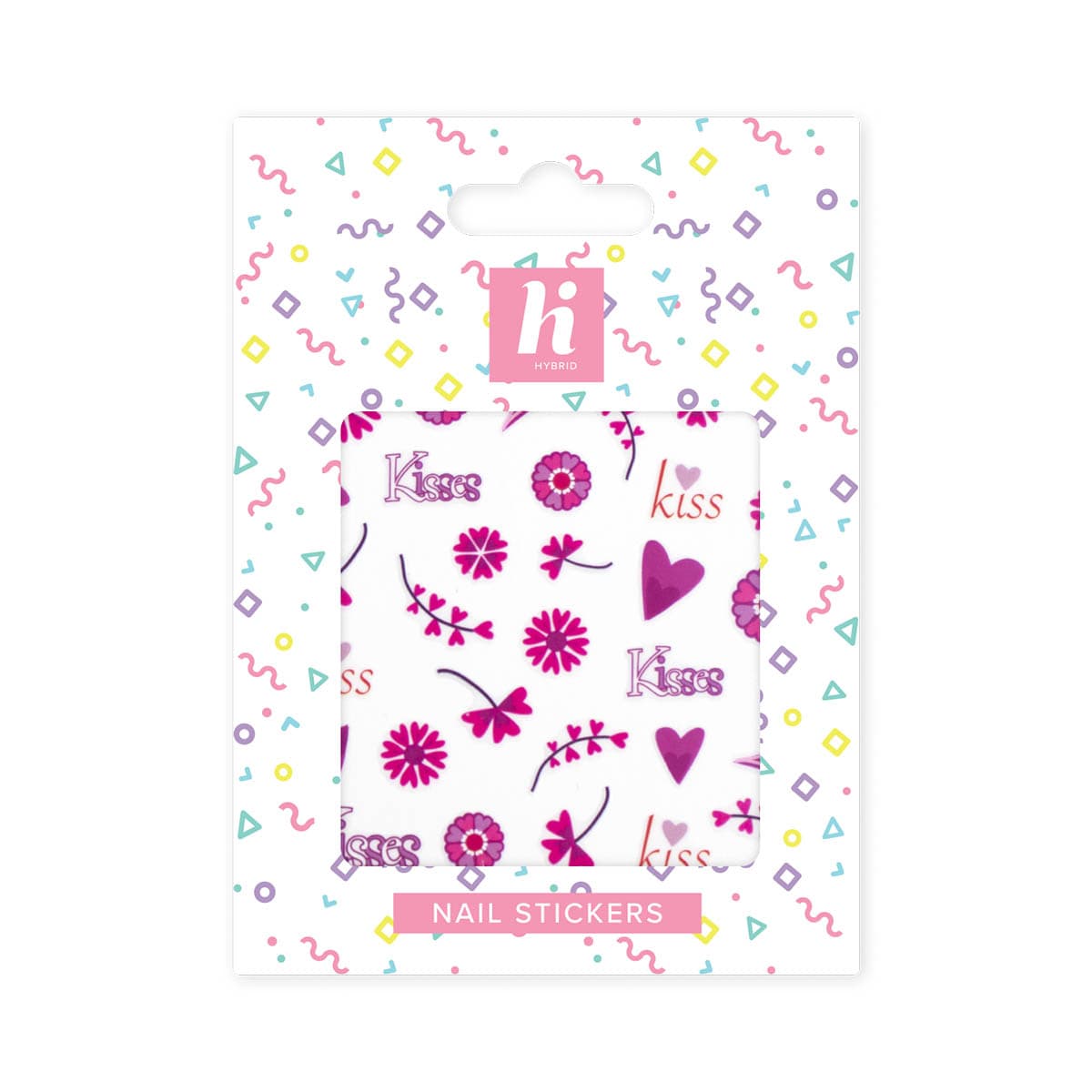 hi hybrid nail stickers kiss #1