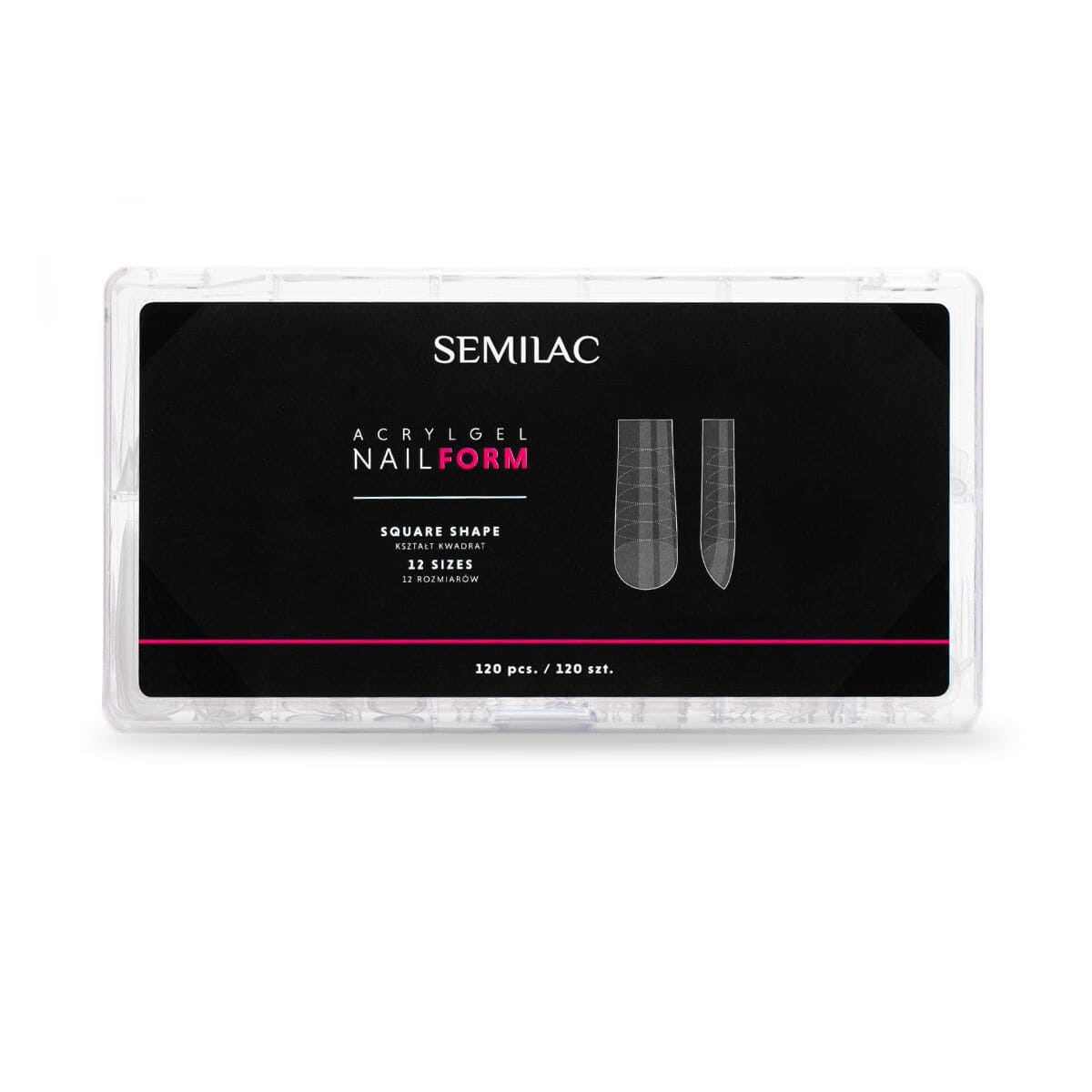 Semilac Acrylgel Nail Form Square 120pcs