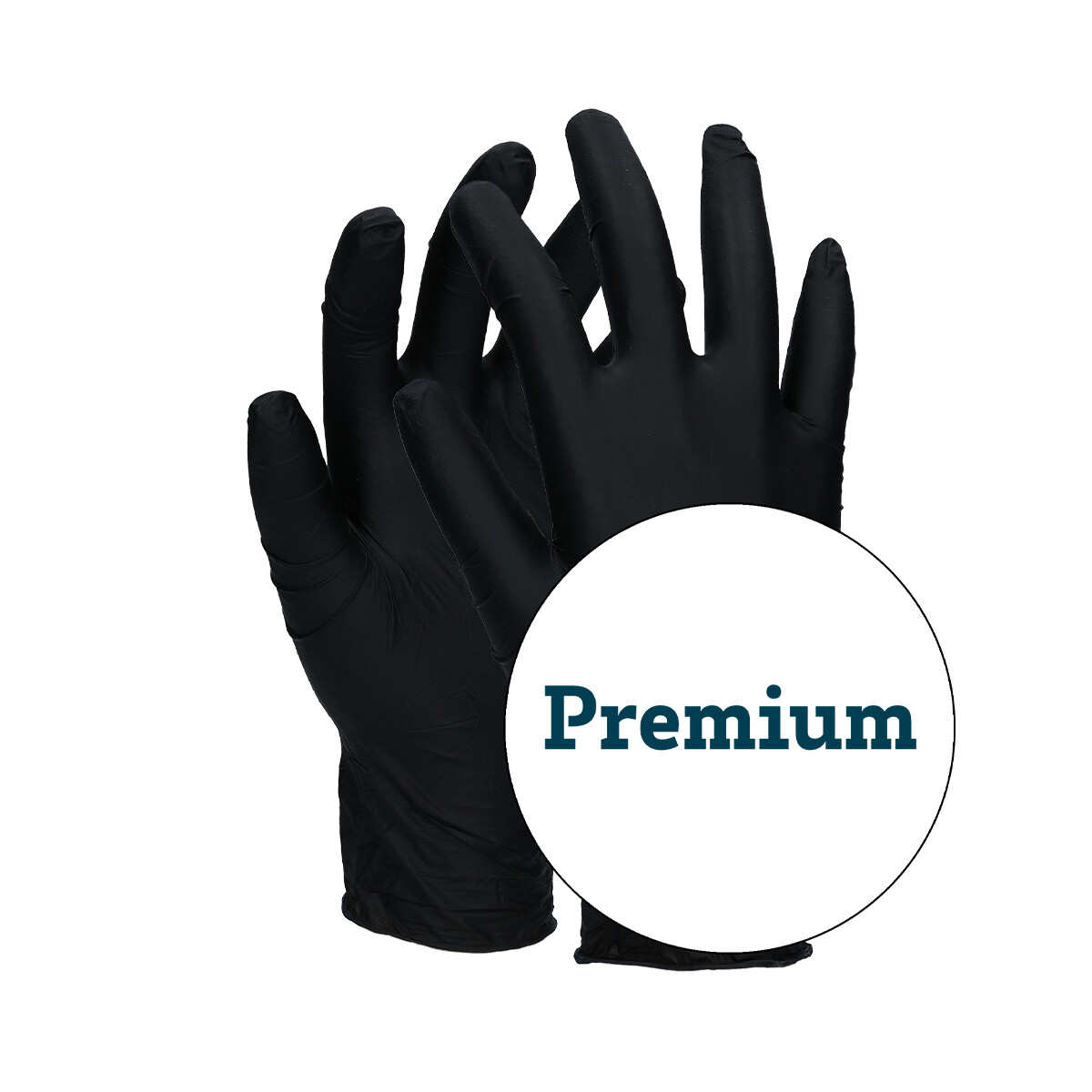 Nitril Hansker Small - Svart, 10 Bokser