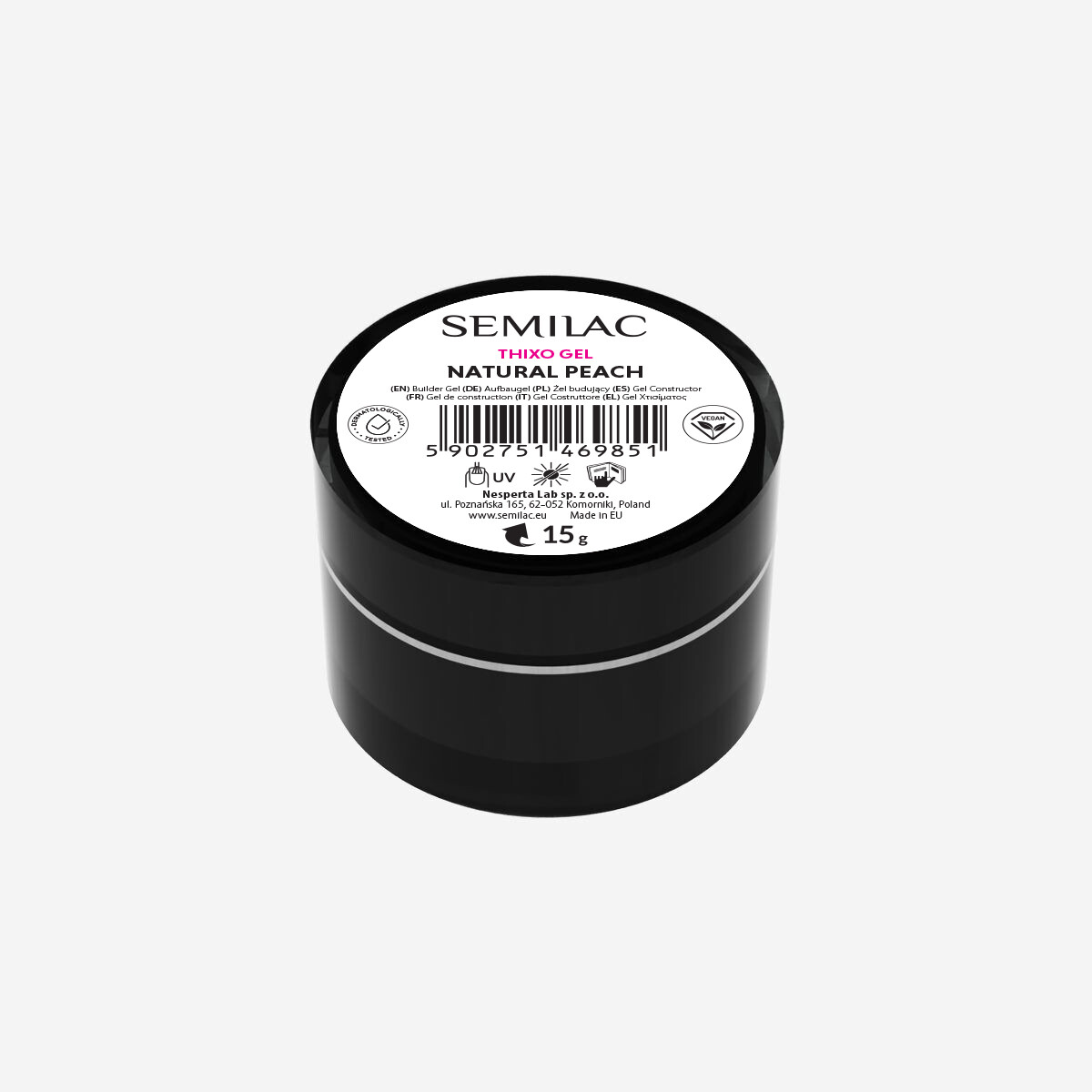 Semilac Thixo Builder Gel Natural Peach 15g