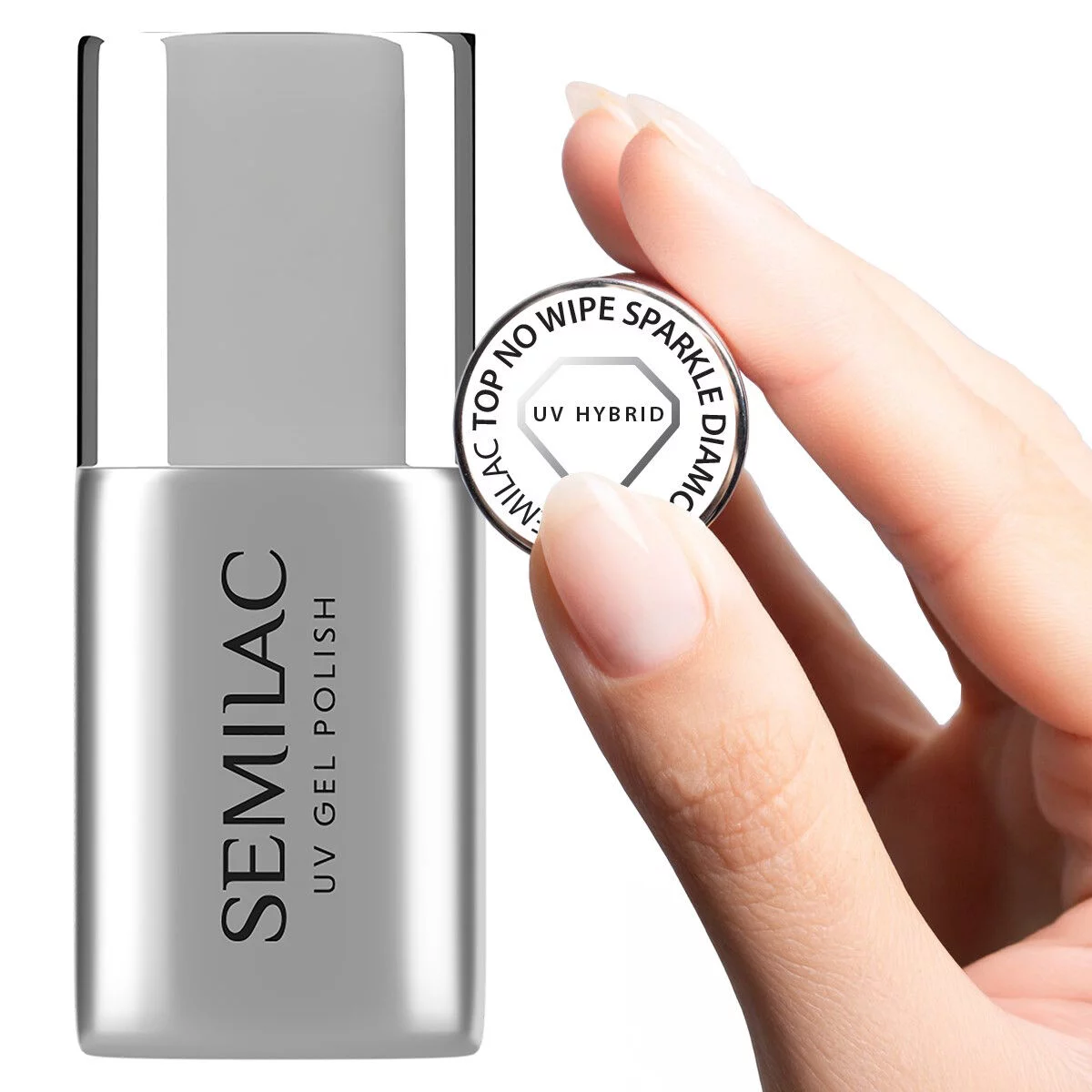 Semilac UV Gel Top No Wipe Sparkle Diamond 7 ml