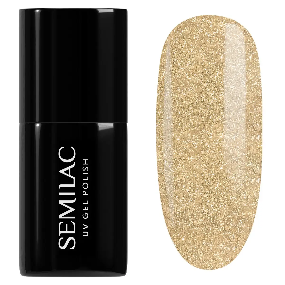 037 Semilac UV Gel Polish Gold Disco 7ml