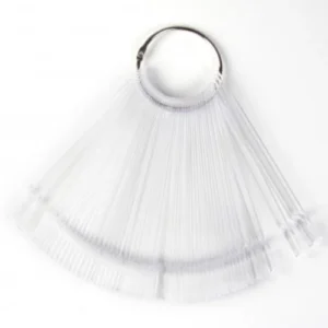 Fargekart negler transparent square (50 stk)