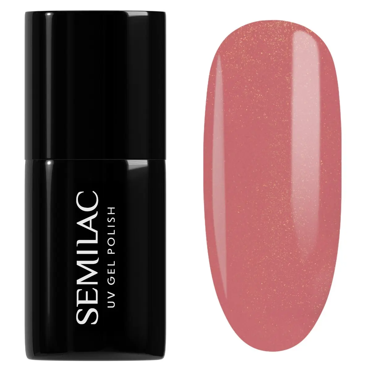 378 Semilac UV Gel Polish Shimmer Stone Amber 7ml