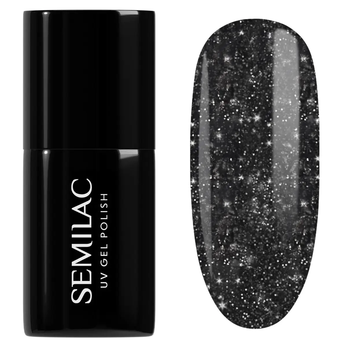 Semilac UV Gel Polish 394 Sparkling Midnight Date 7 ml
