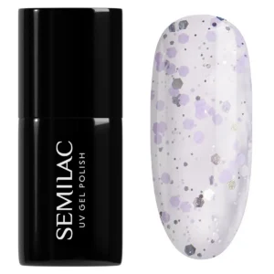UV Gel Polish 925 Silver & Violet Drops 7 ml