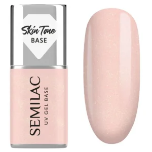 Skin Tone Cover Base Glitter Peach 7 ml