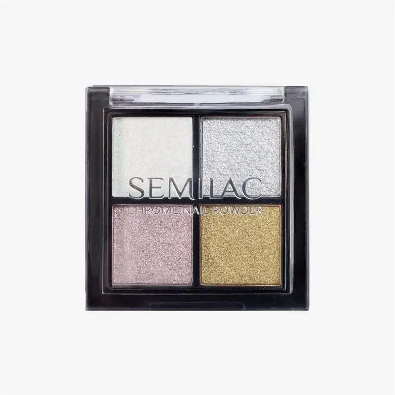 Semilac Pressed Nail Powder Chrome Palette 01