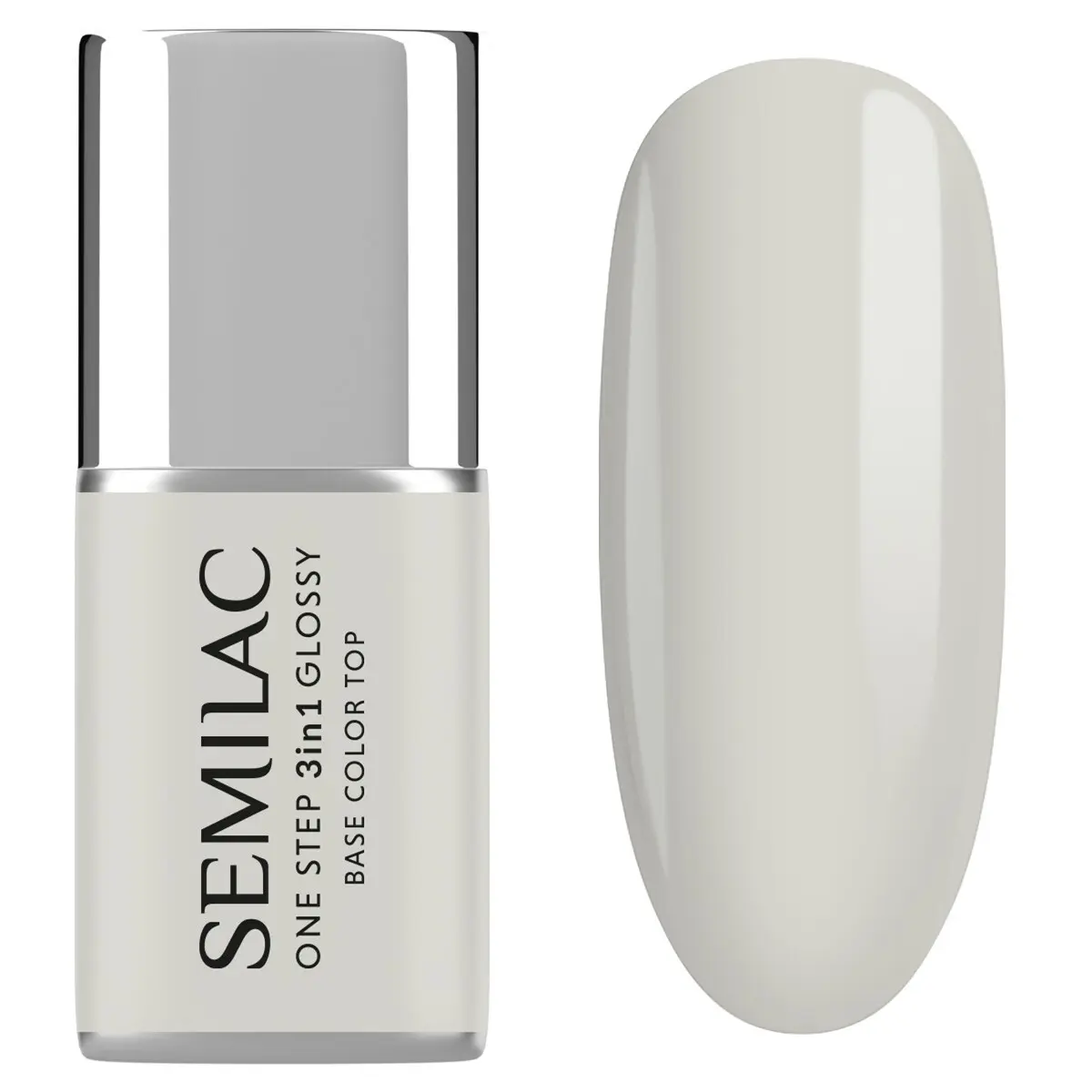 S110 Semilac One Step 3in1 Glossy The White 7ml