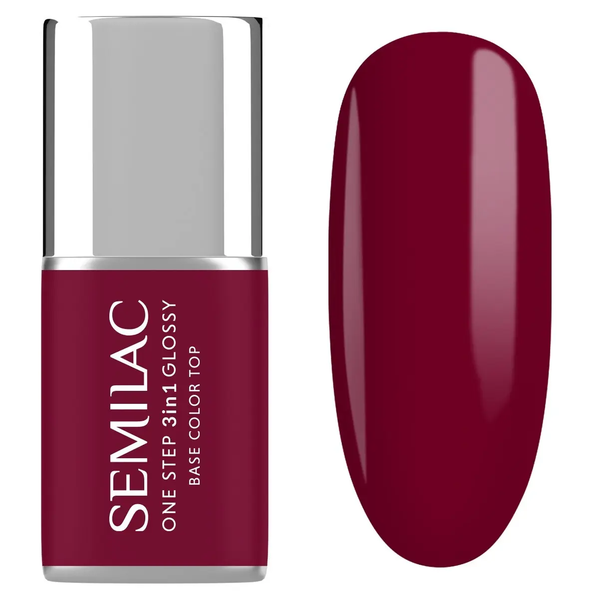 Semilac One Step 3in1 S570 Glossy Dark Raspberry 7 ml