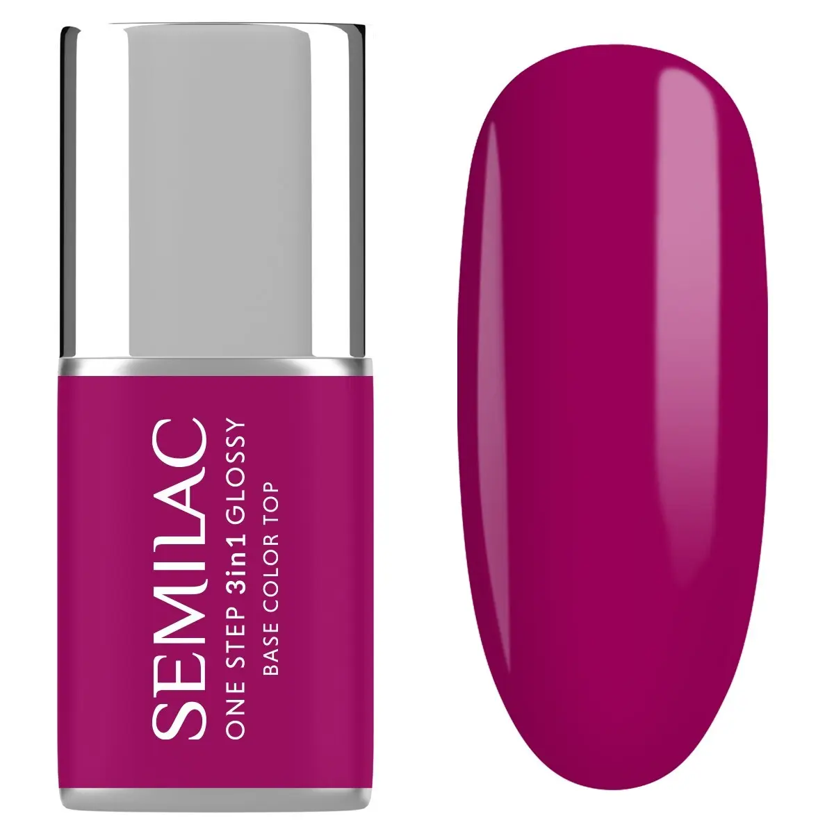 S595 Semilac One Step 3in1 Glossy Bright Purple 7ml