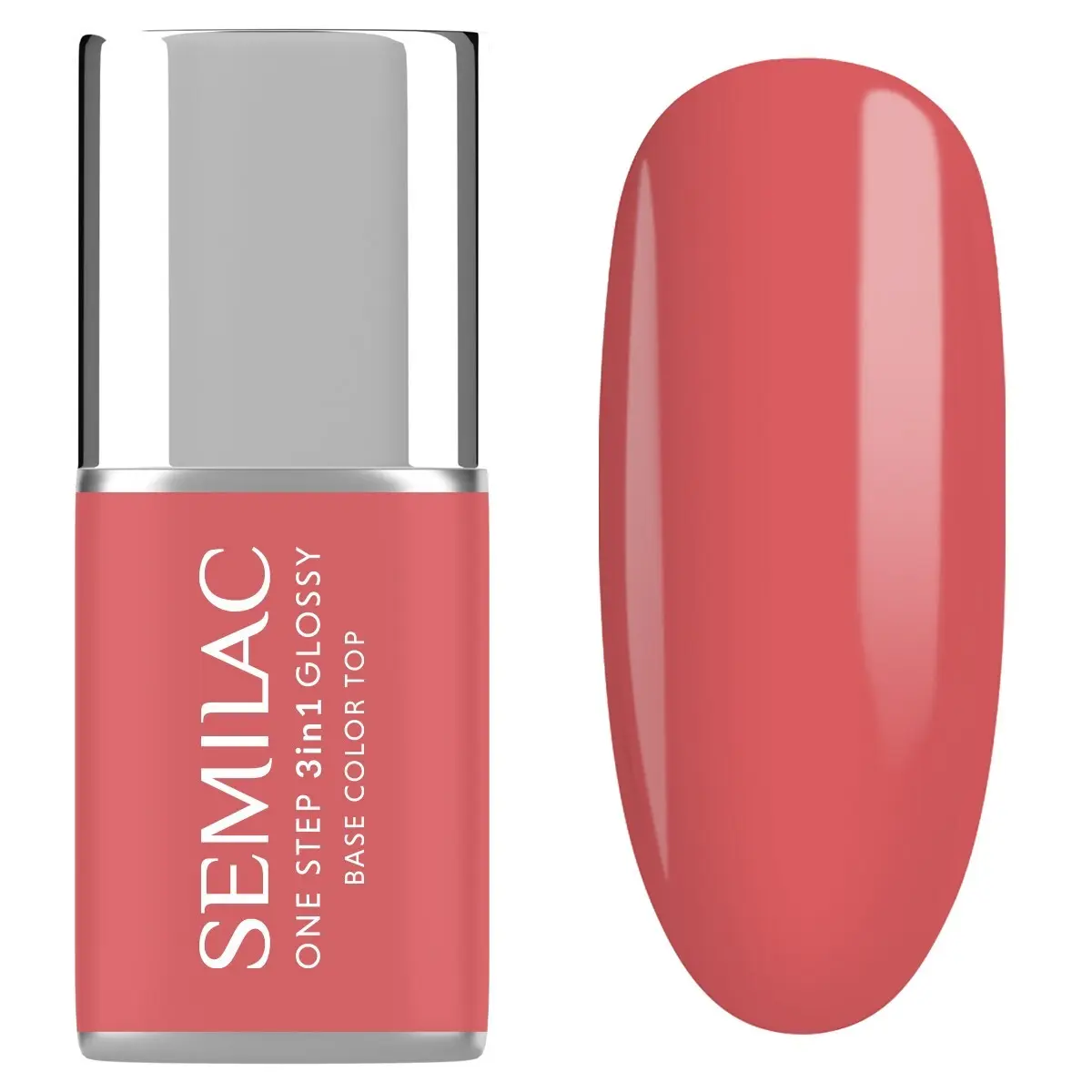 S690 Semilac One Step 3in1 Glossy Coral Pink 7ml
