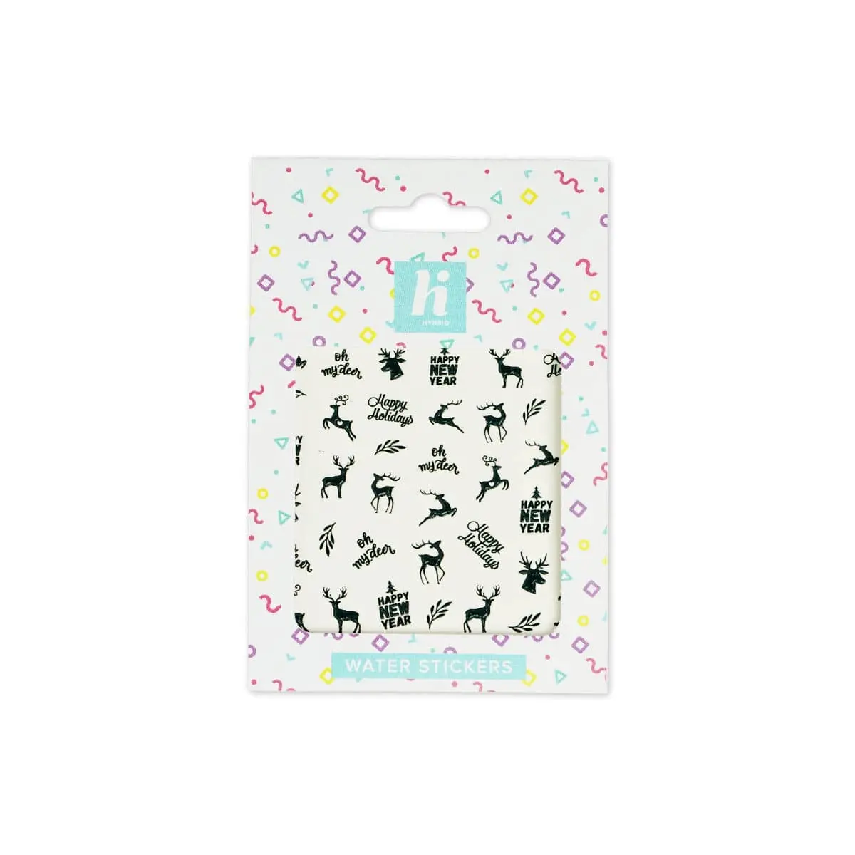 hi hybrid Water Nail Stickers Xmas #03