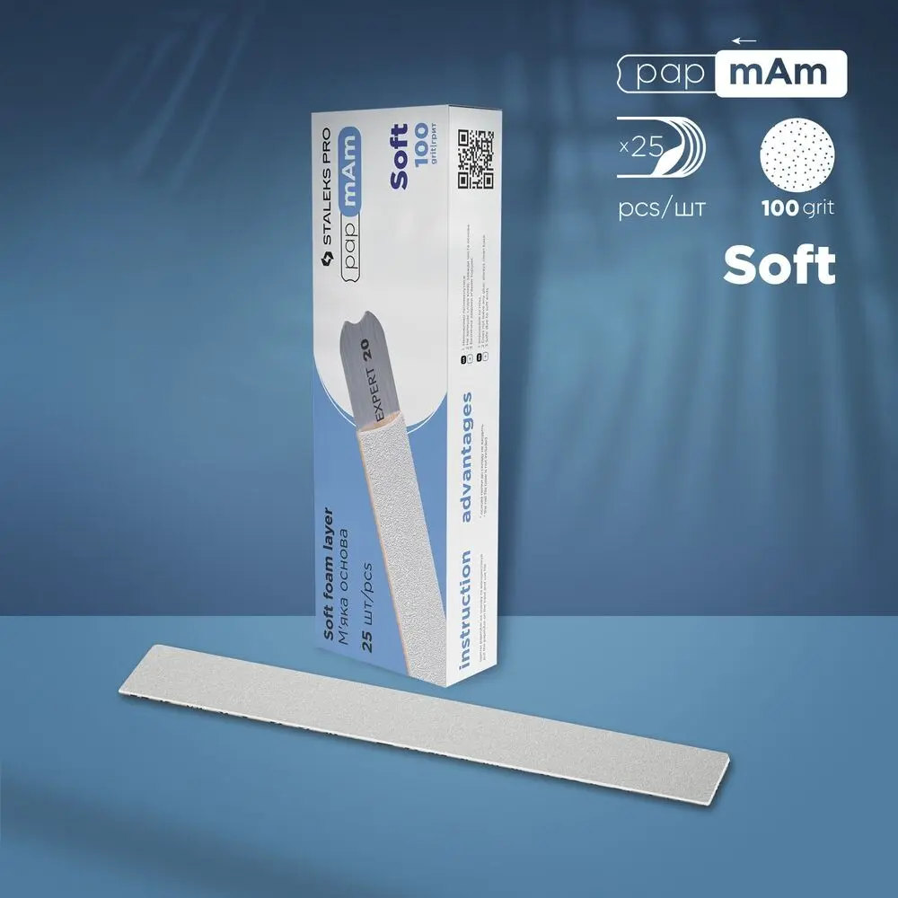 Disposable Files PapmAm Soft Foam EXPERT 20, 100grit