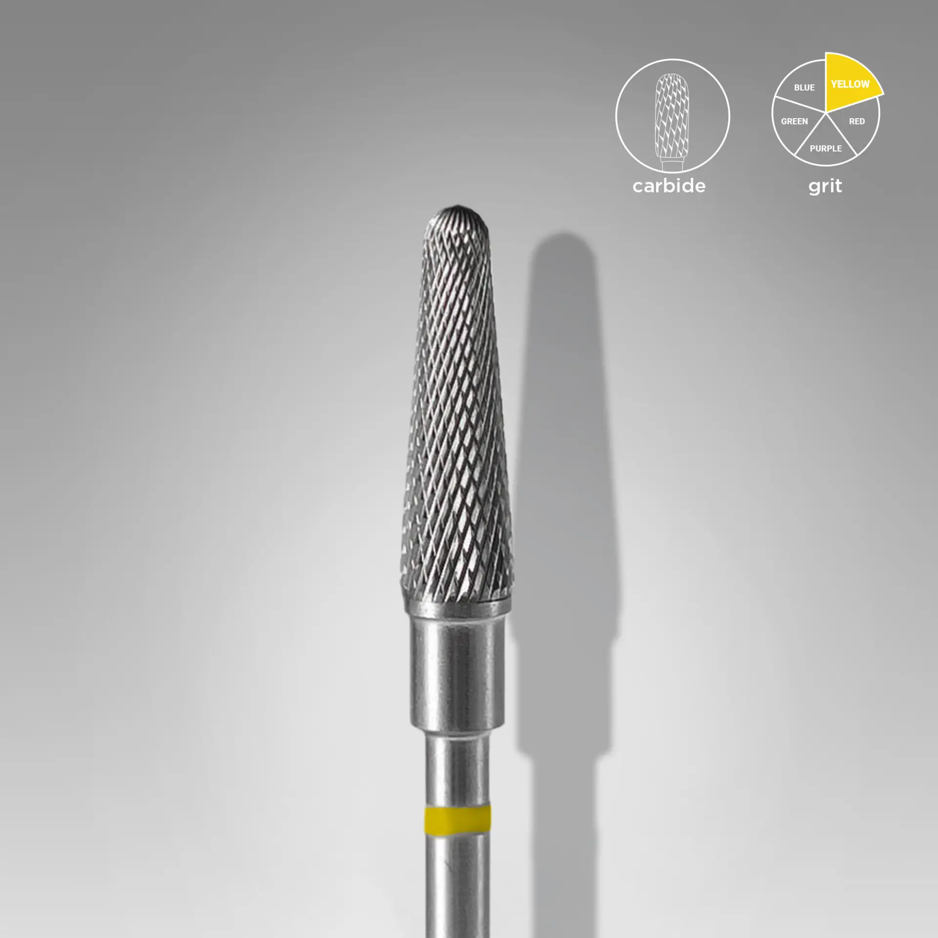Staleks Carbide Drill Bit Frustum - Yellow 4/13mm