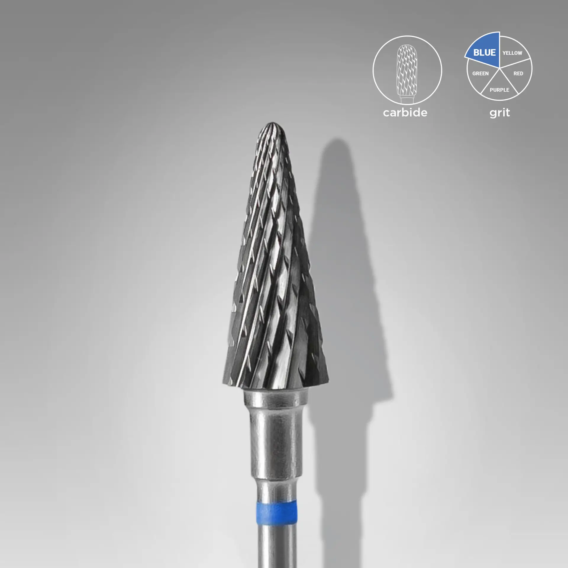Staleks Carbide Drill Bit Cone - Blue 6/14mm