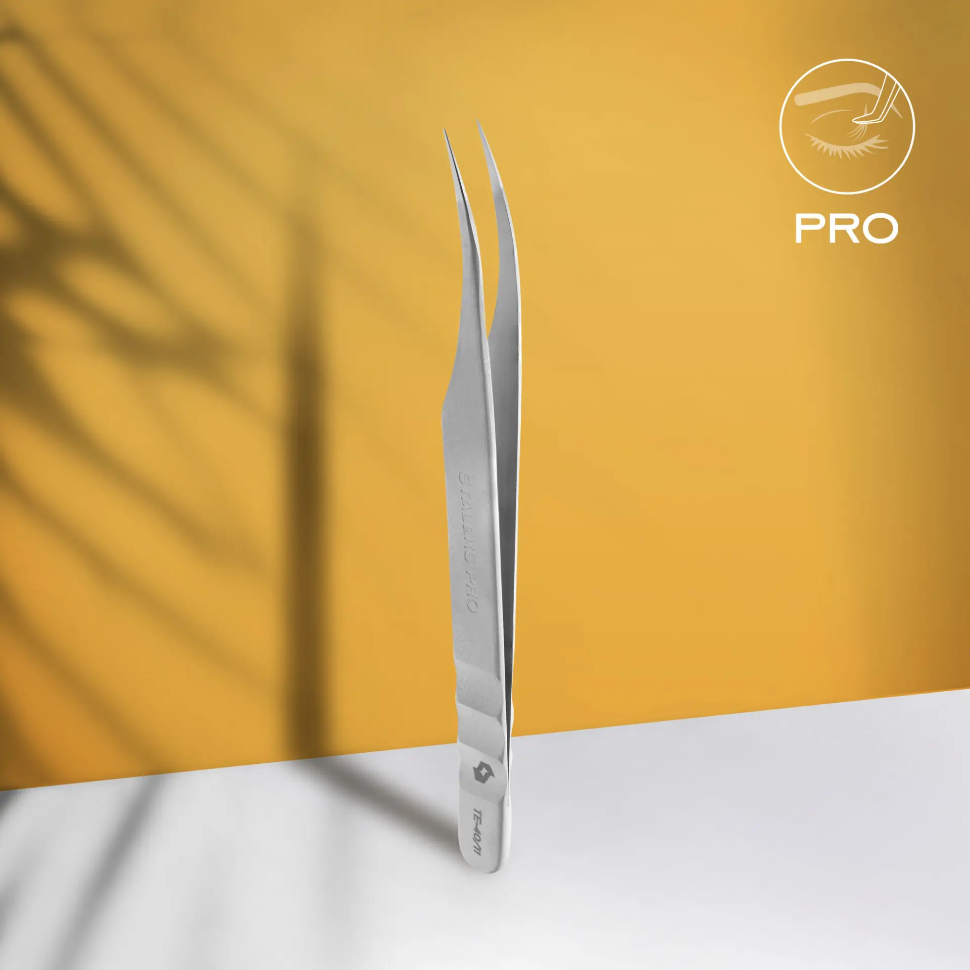 Staleks Pro Eyelash Tweezers Expert 40 Type 11 - (Curved)
