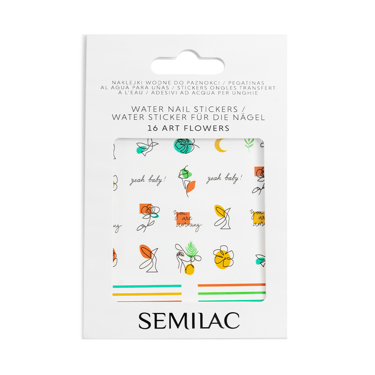 Semilac Water Nail Stickers 16 Flower