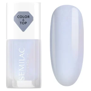 Nail Polish Top 2in1 Blue Holo Glazed 7 ml
