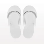 Hvite pedikyrsandaler