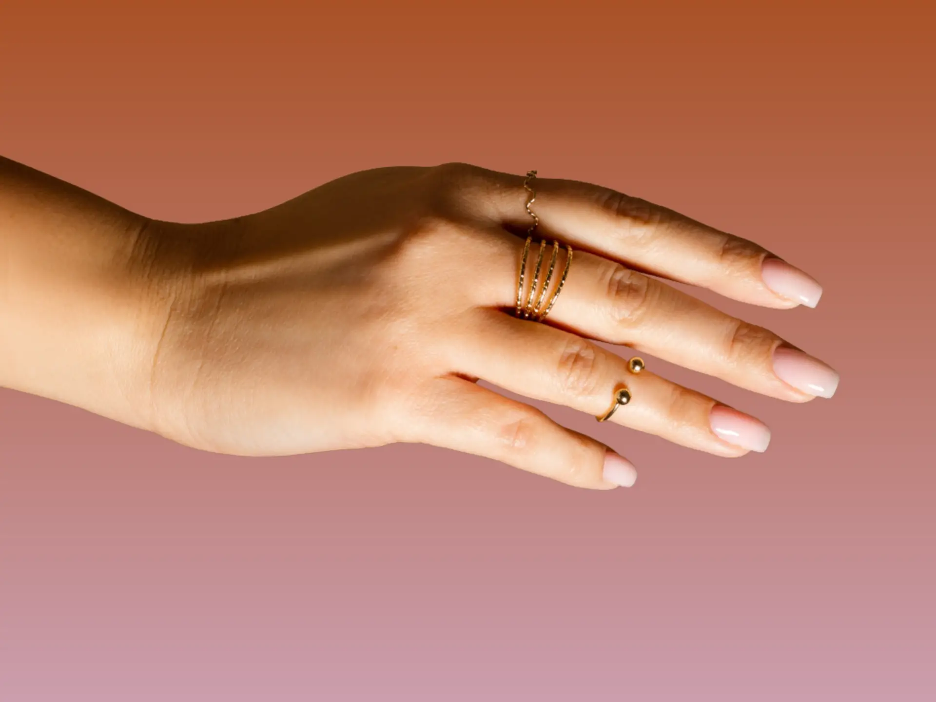 manicure with builder gel