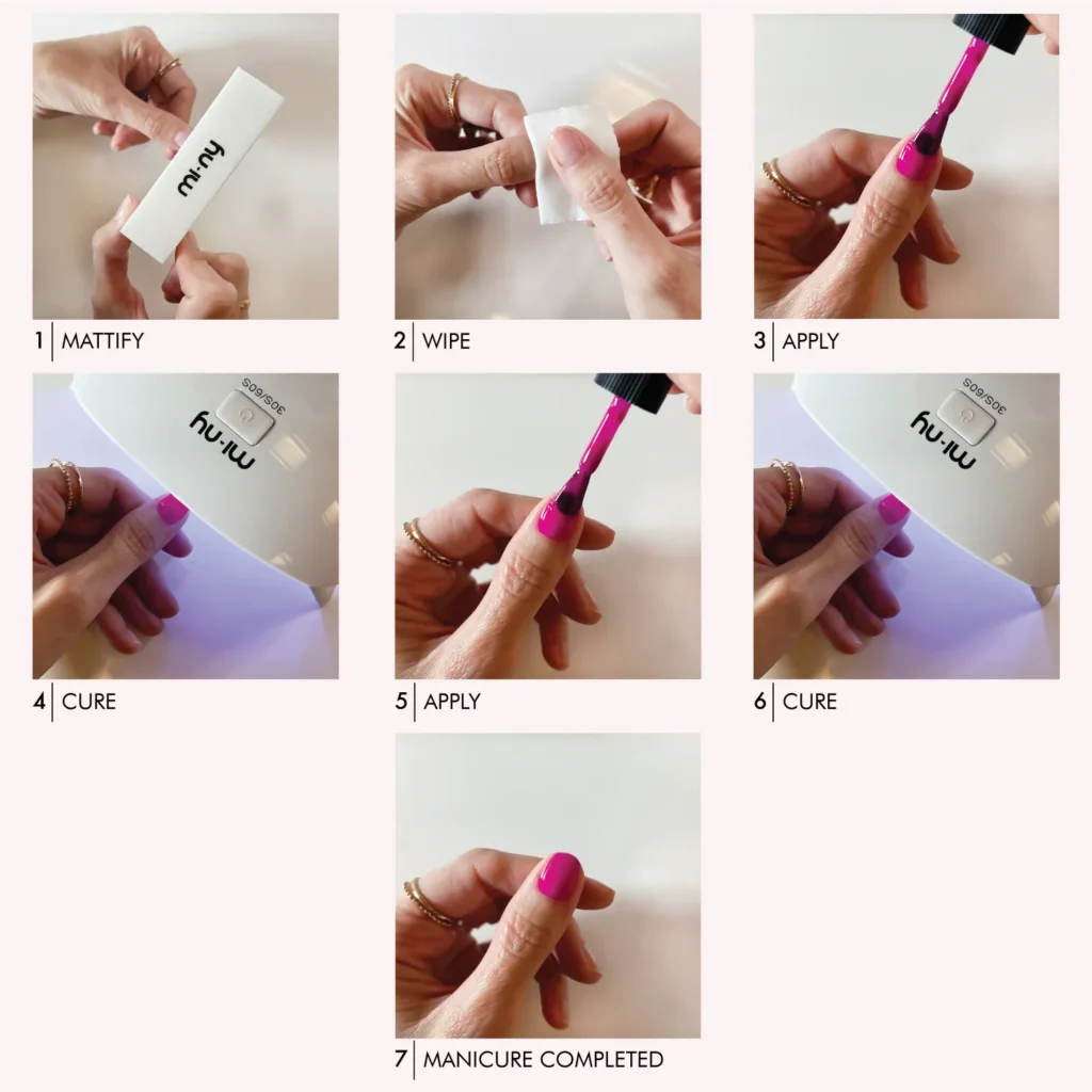 tutorial mi-ny peel off gel polish
