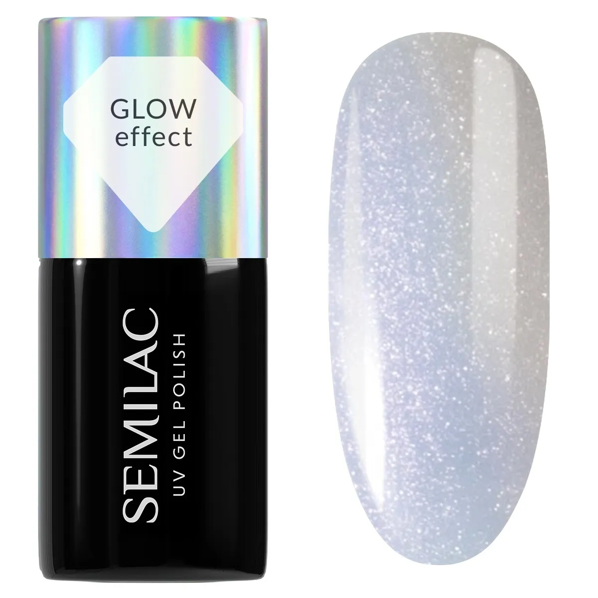 Semilac UV Gel Polish 986 Milky Blue Glow 7 ml