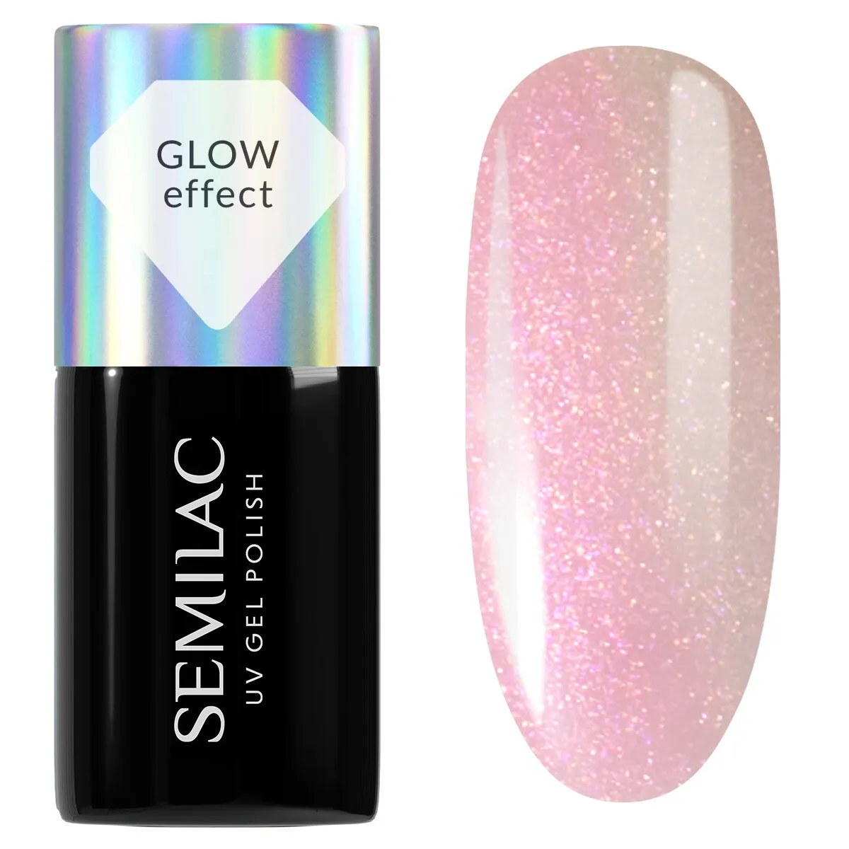 Semilac UV Gel Polish 988 Nude Pink Glow 7 ml