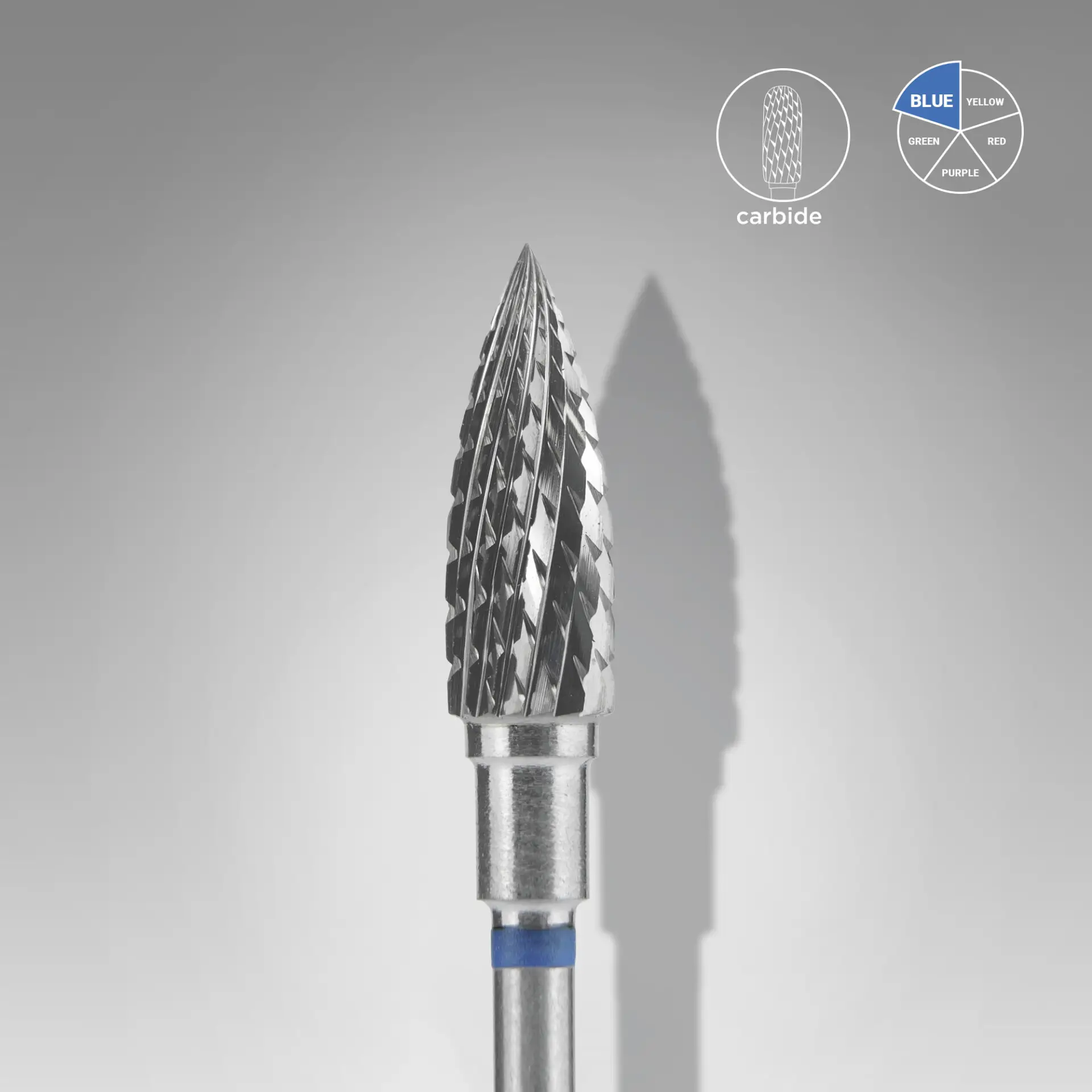 Staleks Pro Carbide Nail Drill Bit Flame Blue Expert 5 mm / 13.5 mm