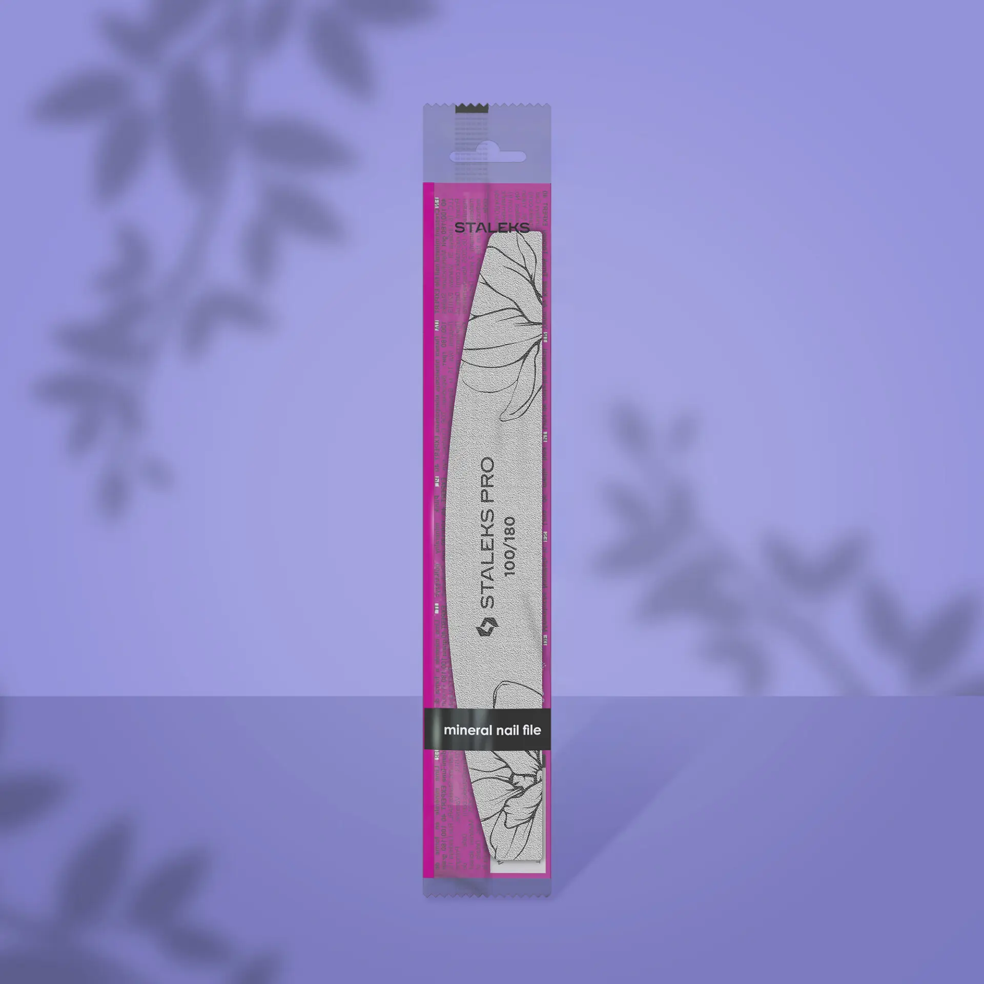 Staleks Pro Crescent Mineral Nail File Expert 40 100/180 Grit