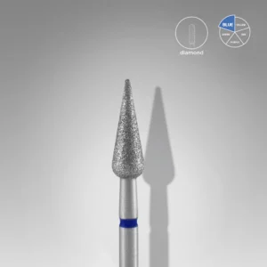 Diamond Nail Drill Bit Expert Pear - Blue x Green - 5 x 12 mm