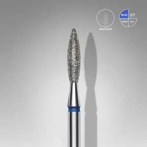 Diamond Nail Drill Bit Expert Flame - Blue - 2.3 x 10 mm