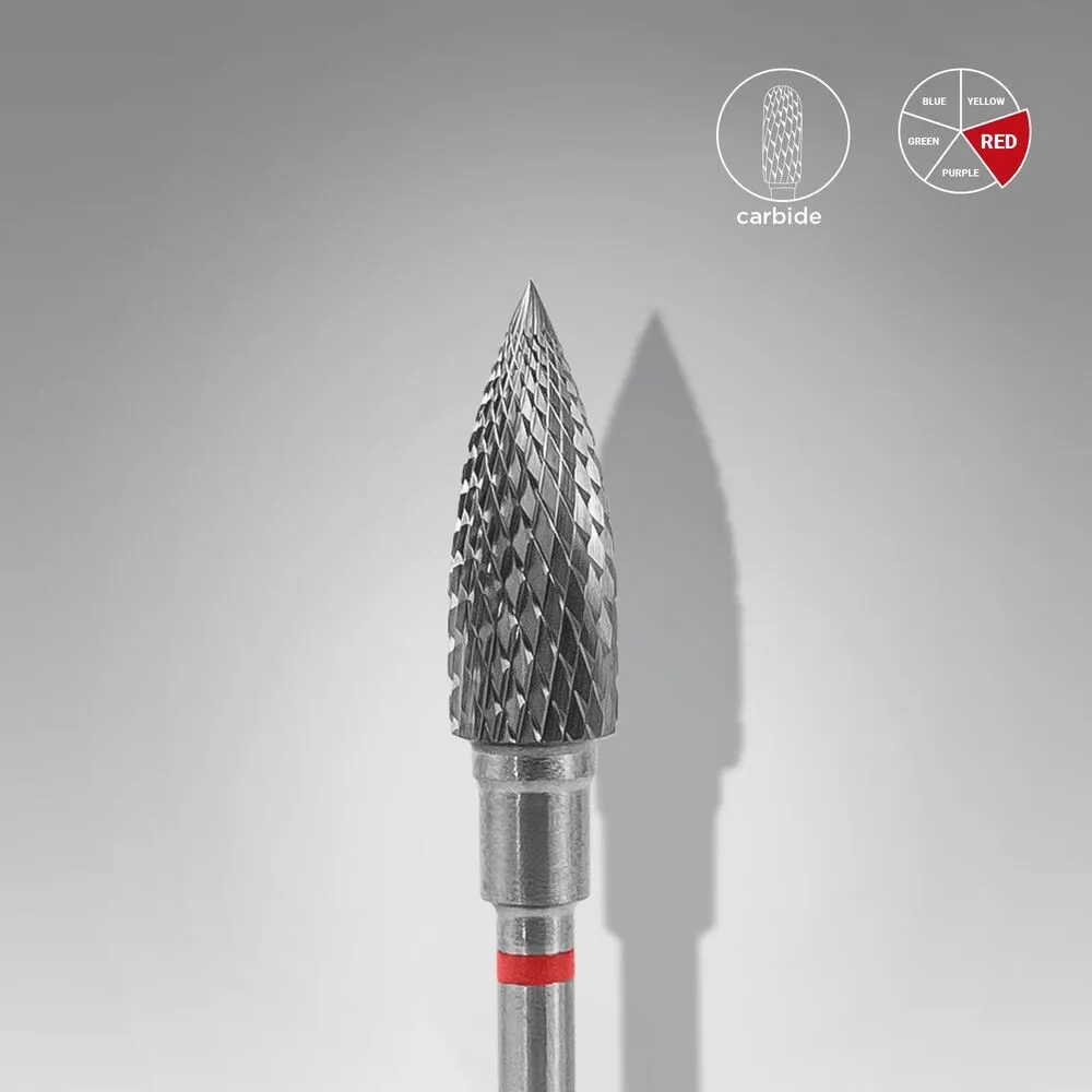 Carbide Nail Drill Bit Expert Flame - Red - 5 x 13.5 mm