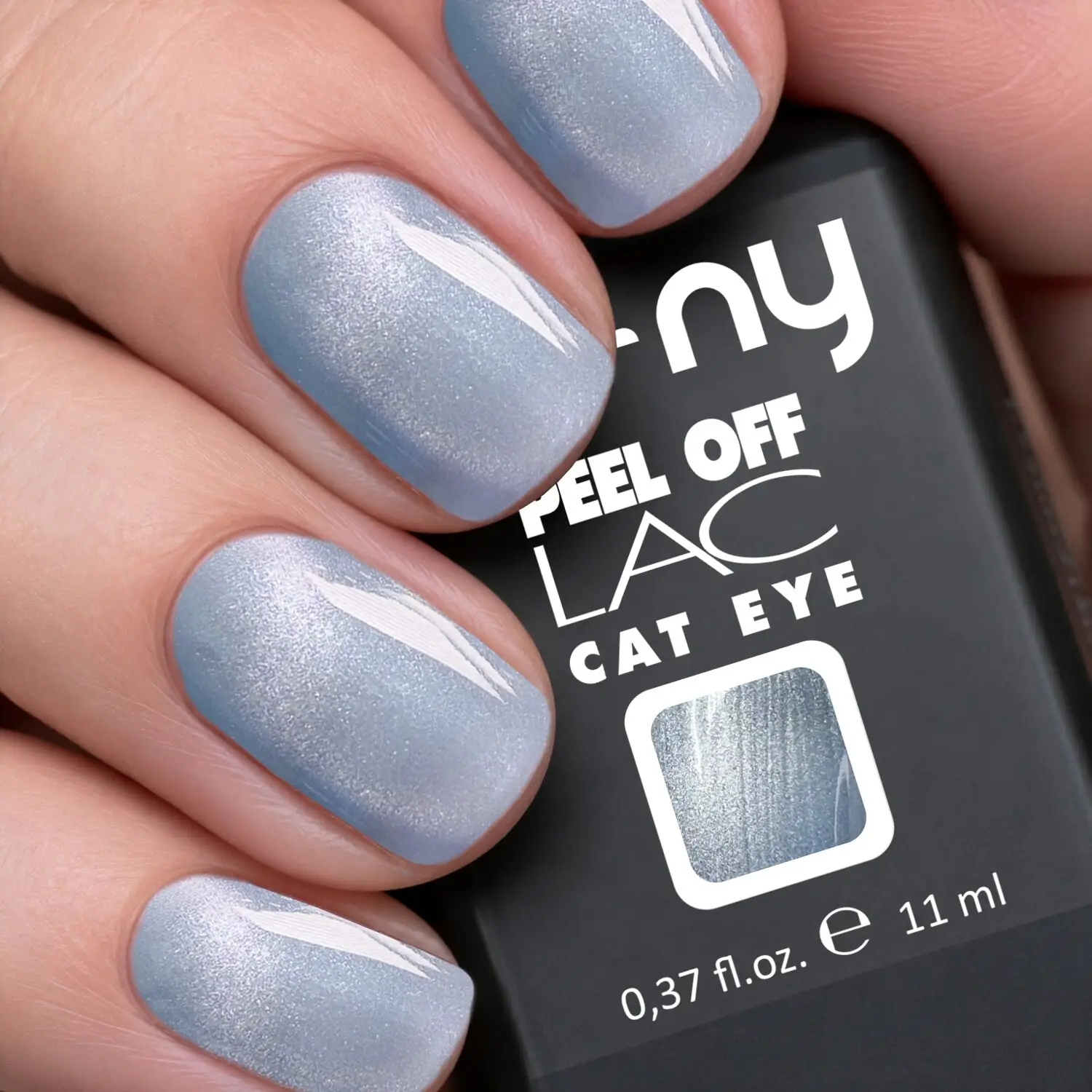 Peel Off Lac Cat Eye Light Blue 11 ml