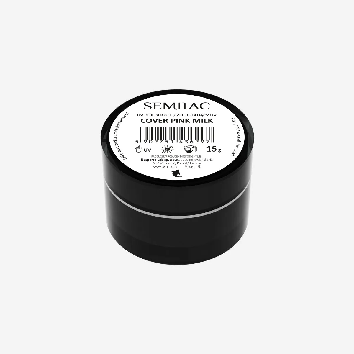 UV Builder Gel Cover Pink Milk 15 g